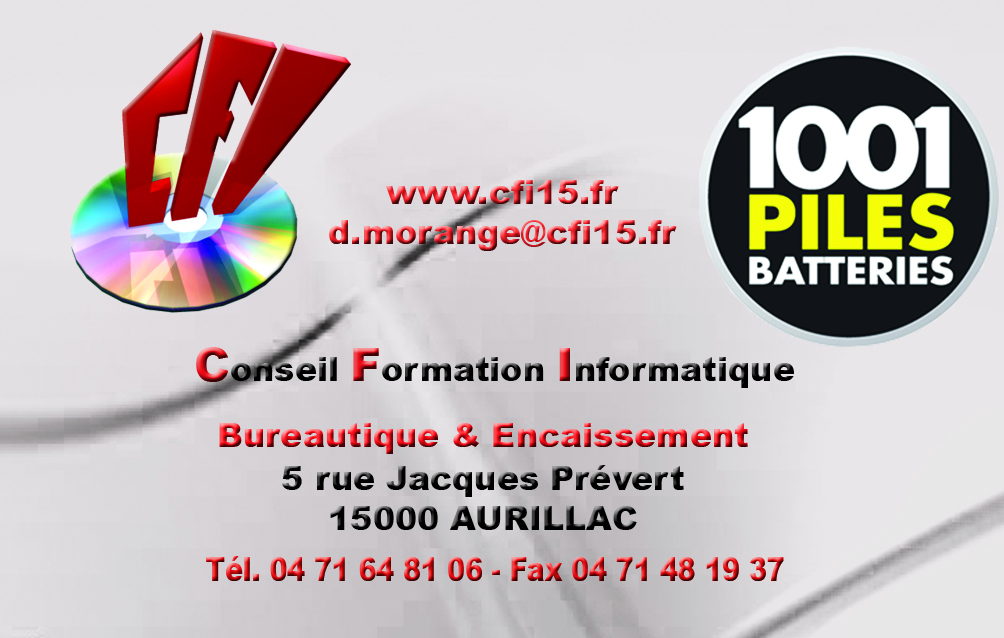 Carte cfi 1001 piles